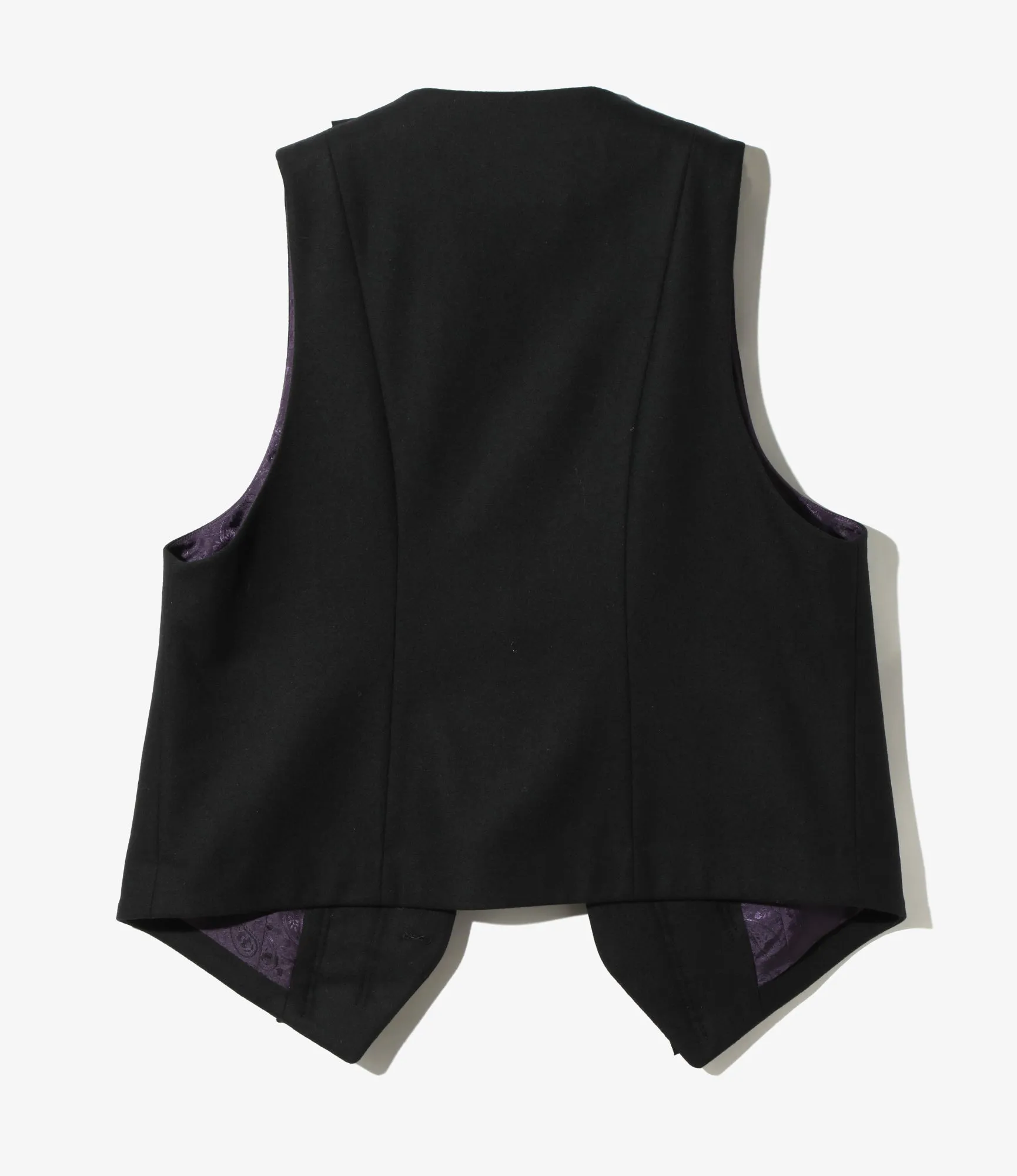 Frill Vest –Black Flannel
