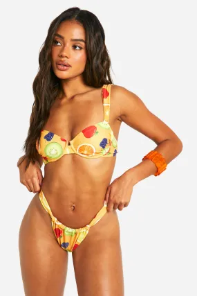 Fruit Print Bikini Brief