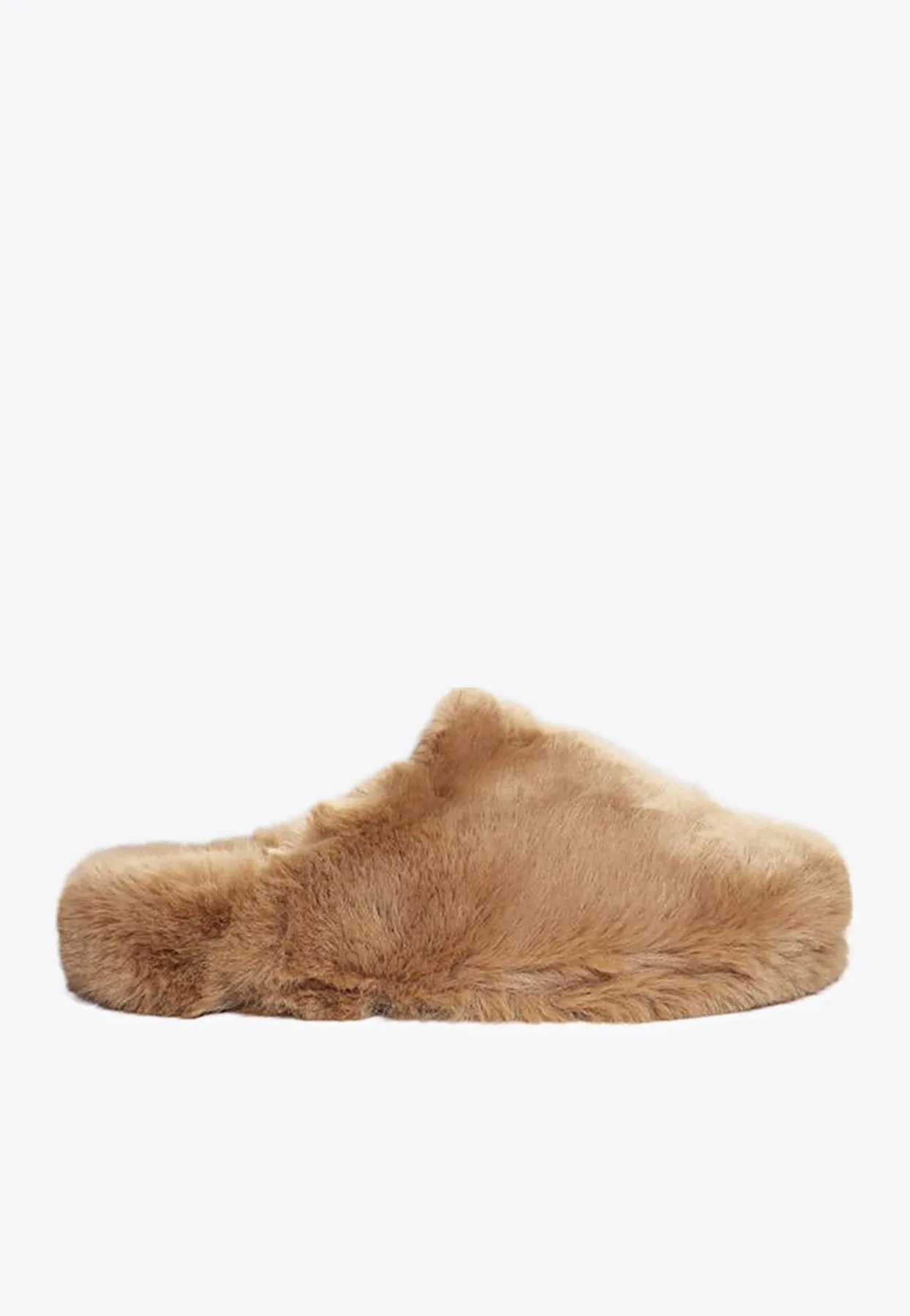 Furry Faux-Fur Slippers