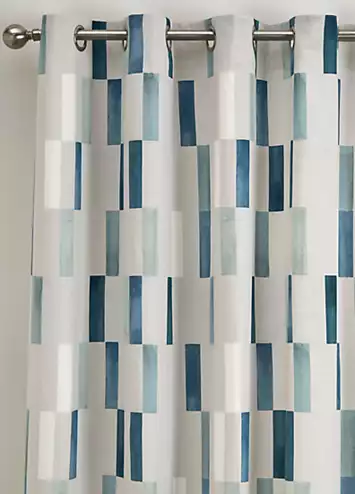 Fusion Oakland Lined Eyelet Curtains | Kaleidoscope