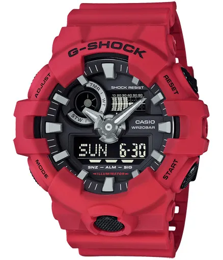 GA700-4A G-SHOCK GS FrontButton SprLED AD Red 