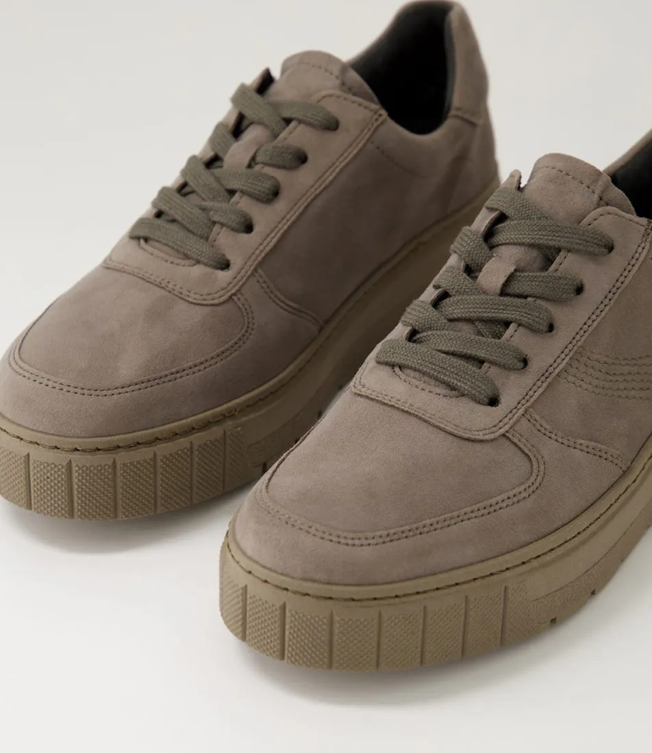 GABOR Francy Fumo Suede Sneakers