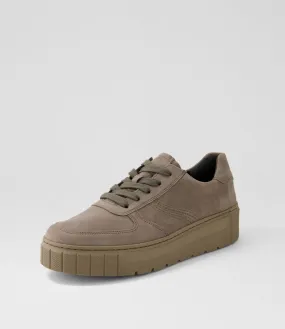 GABOR Francy Fumo Suede Sneakers