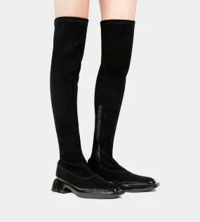 Gang Over The Knee Boot - Black