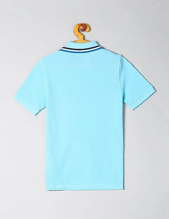 GAP Boys Blue Logo Polo Shirt