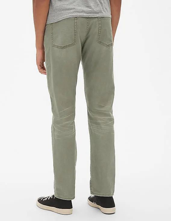GAP Men Green Wearlight Slim Jeans With GapFlex