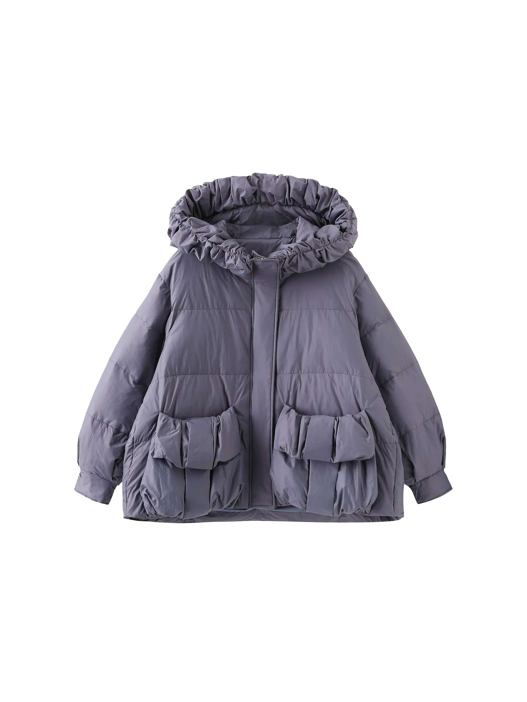 Gathered Short Puffer Jacket