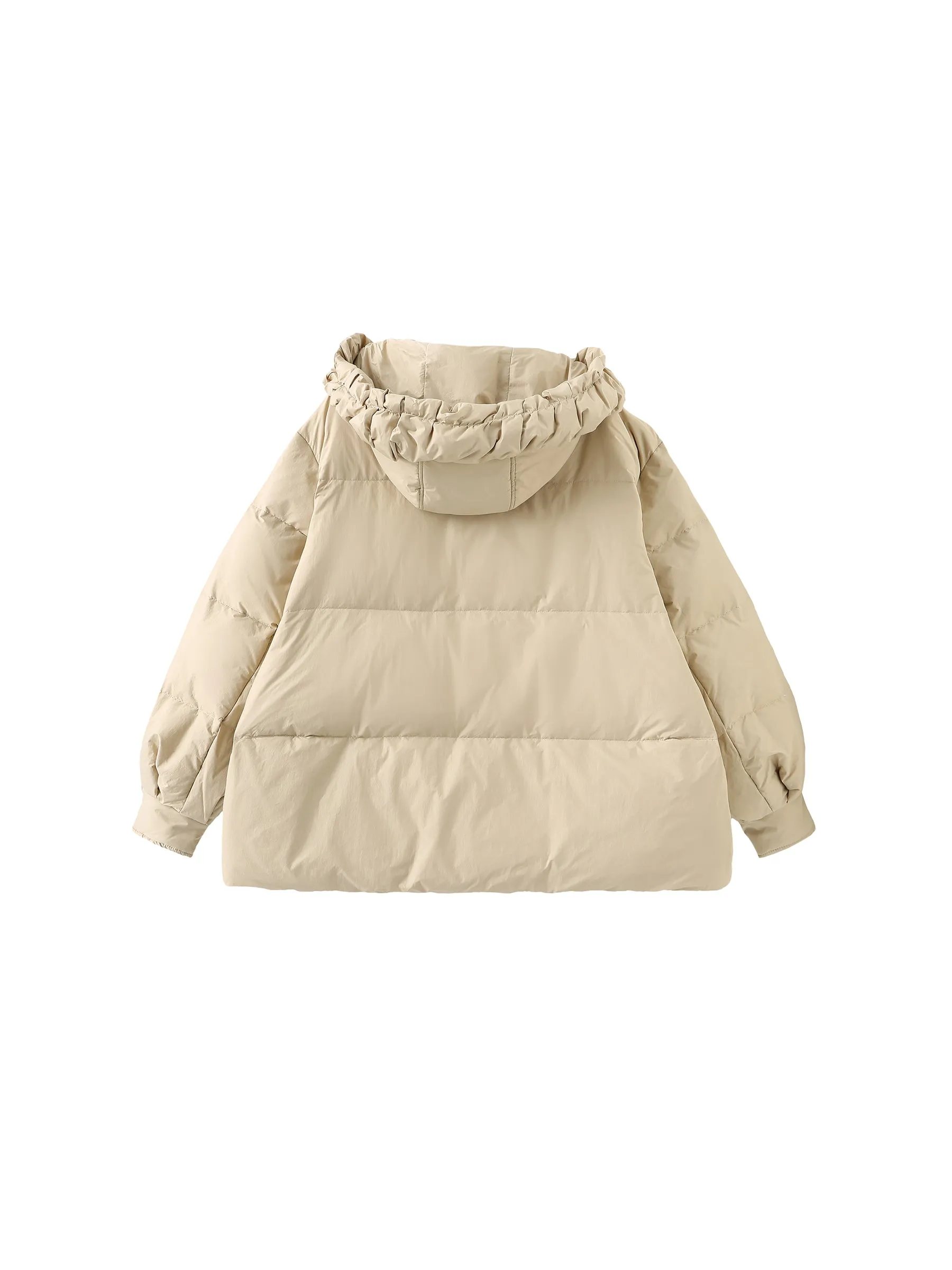 Gathered Short Puffer Jacket