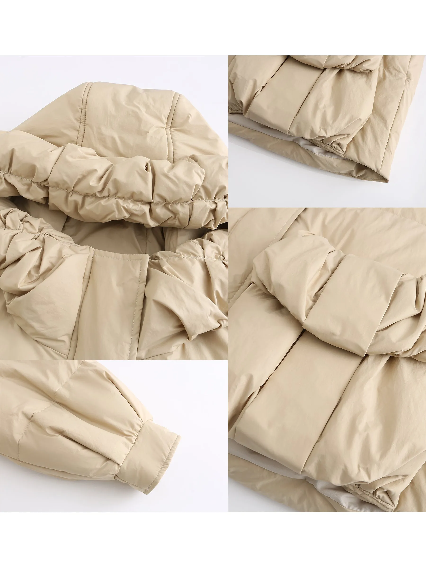 Gathered Short Puffer Jacket