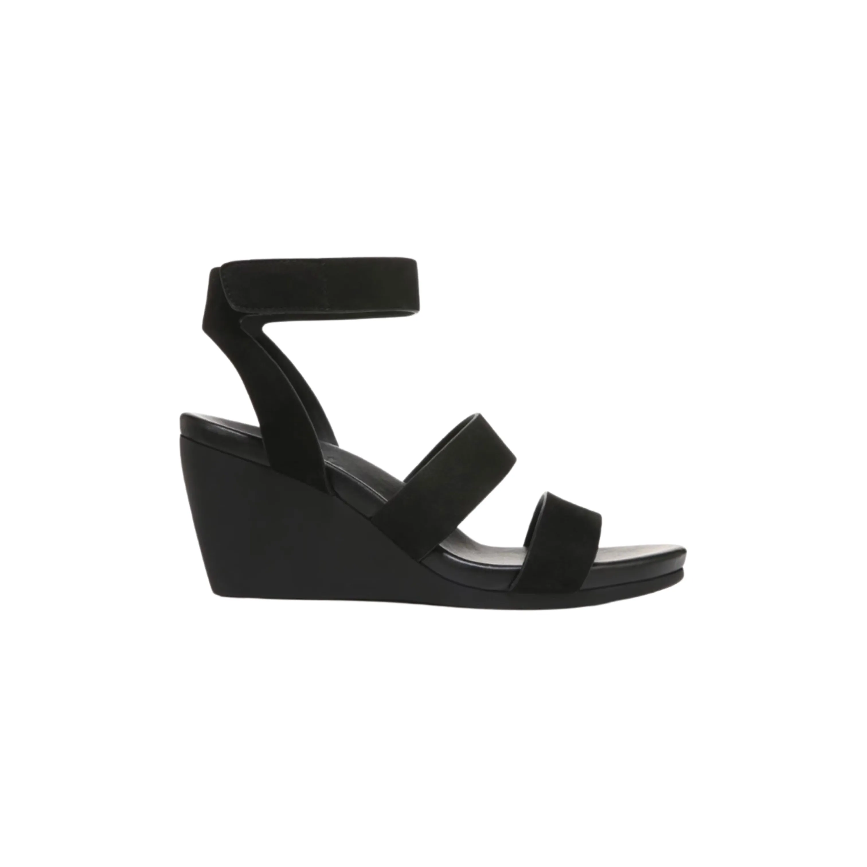 Gennignite Black Nubuck Wedge