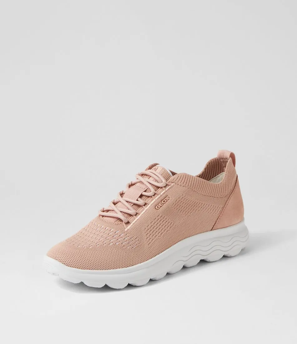 GEOX D Spherica A 6k Nude Knit Sneakers