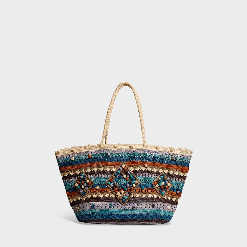    Gerard Darel - Raphia Bag- Blue