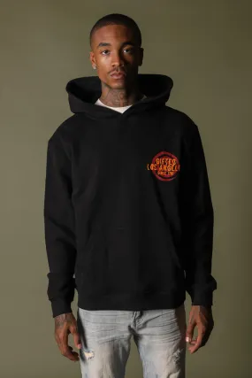 Gftd La Spiral Black Hoodie