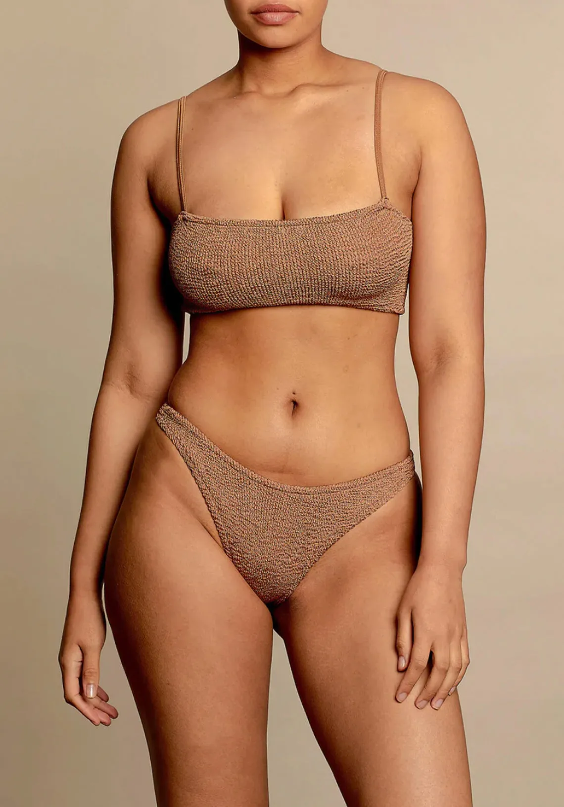 GIGI BIKINI METALLIC COCOA