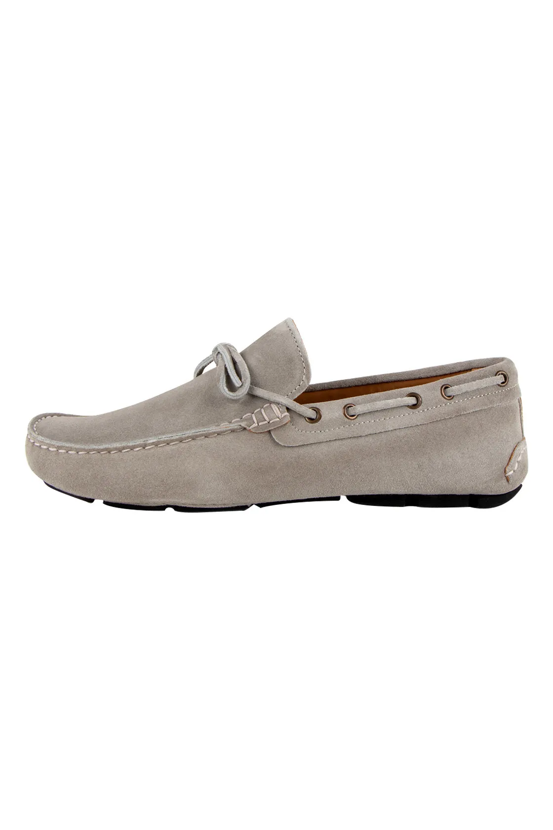 Gio Damiano Camoscio Suede Loafers Grey