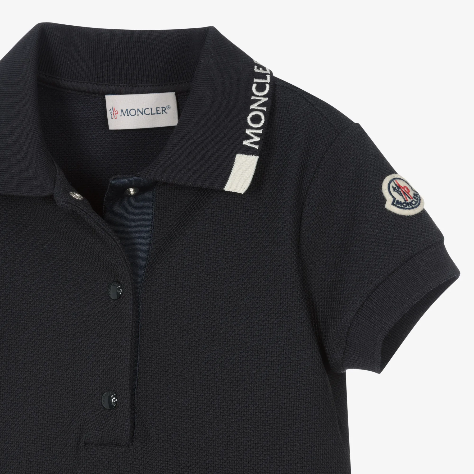Girls Blue Piqué Polo Dress