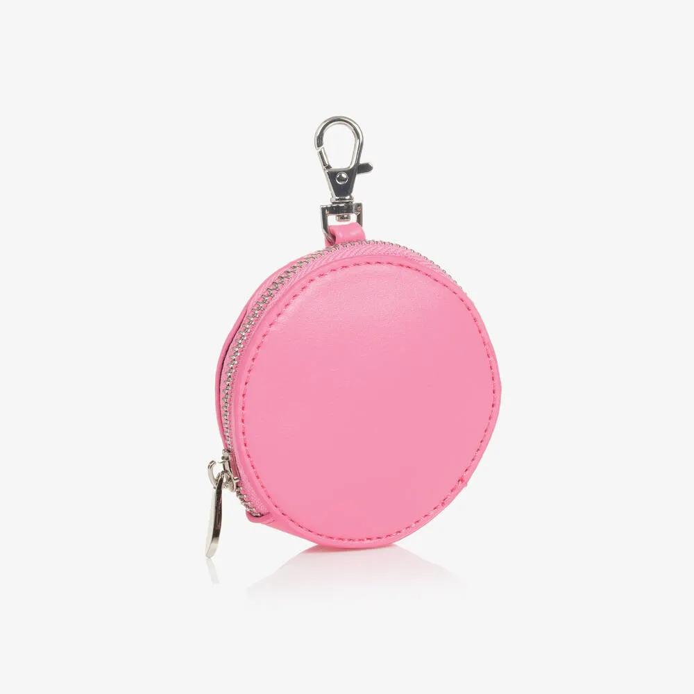 Girls Neon Pink Faux Leather Bag (21cm)