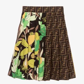 Girls Patchwork Logo Skirt 