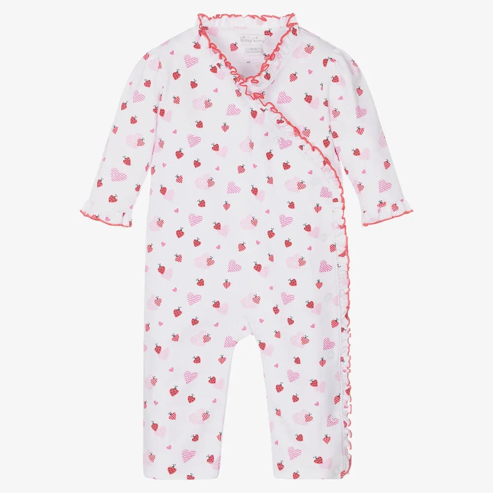 Girls Pima Cotton Ladybug Love Romper