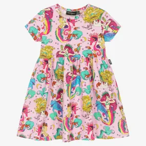 Girls Pink Mermaids Dress