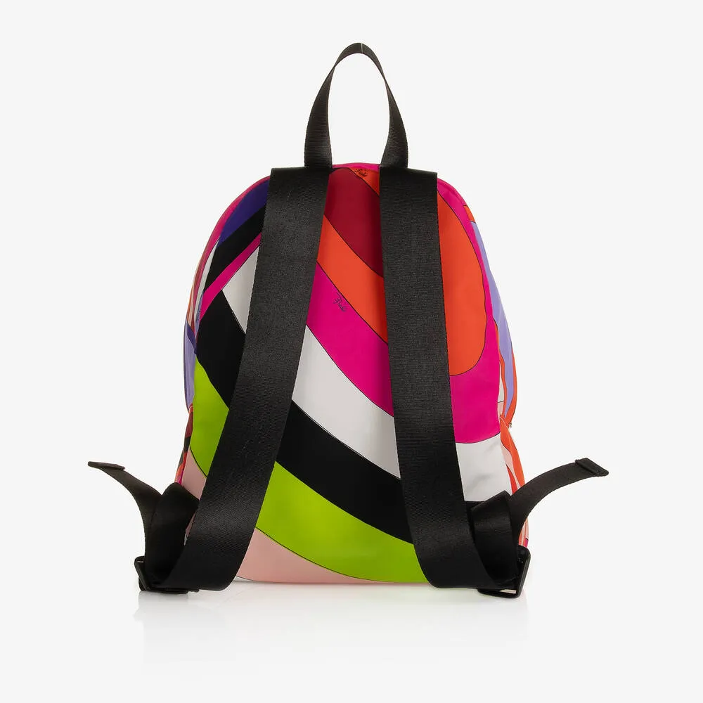 Girls Pink Multicolour Iride Backpack (31cm)