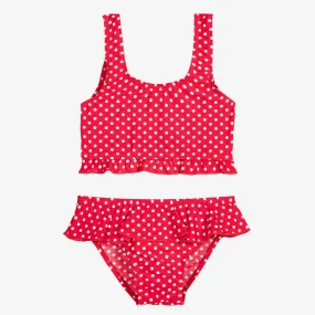 Girls Red Polka Dot Bikini