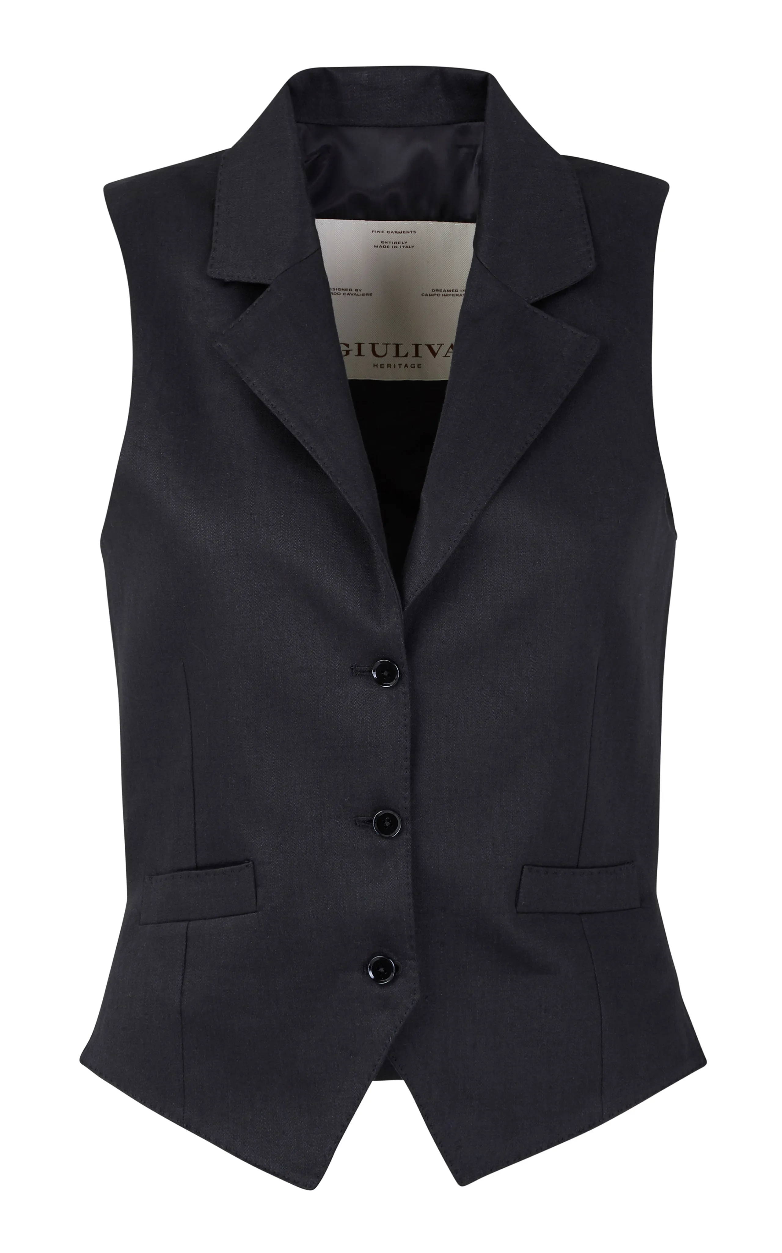 Giuliva Heritage Blake Vest in Linen