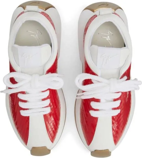 Giuseppe Zanotti Ferox leather sneakers Red