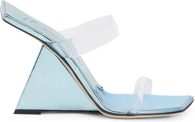 Giuseppe Zanotti Florance Plexi 105mm sandals Blue