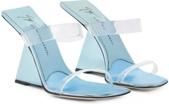 Giuseppe Zanotti Florance Plexi 105mm sandals Blue