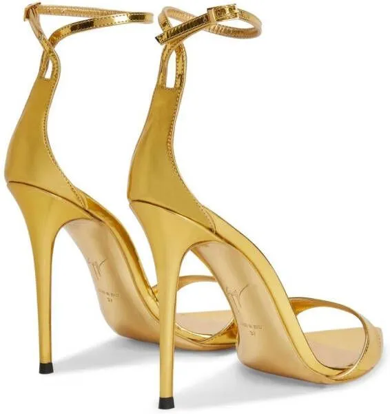 Giuseppe Zanotti Intriigo Strap 105mm sandals Gold