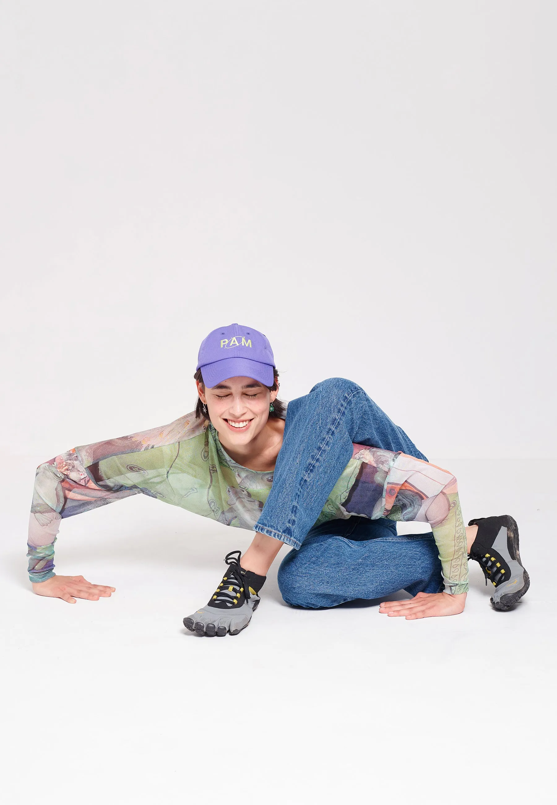 G.L Ellipse Fluro Baseball Cap - royal
