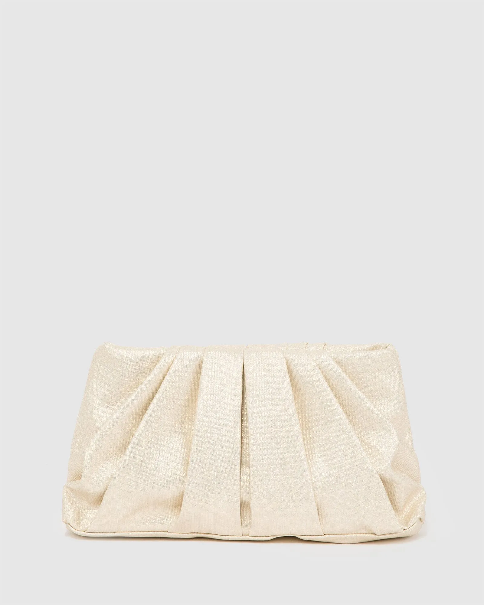 Gold Lucy Pouch Clutch Bag