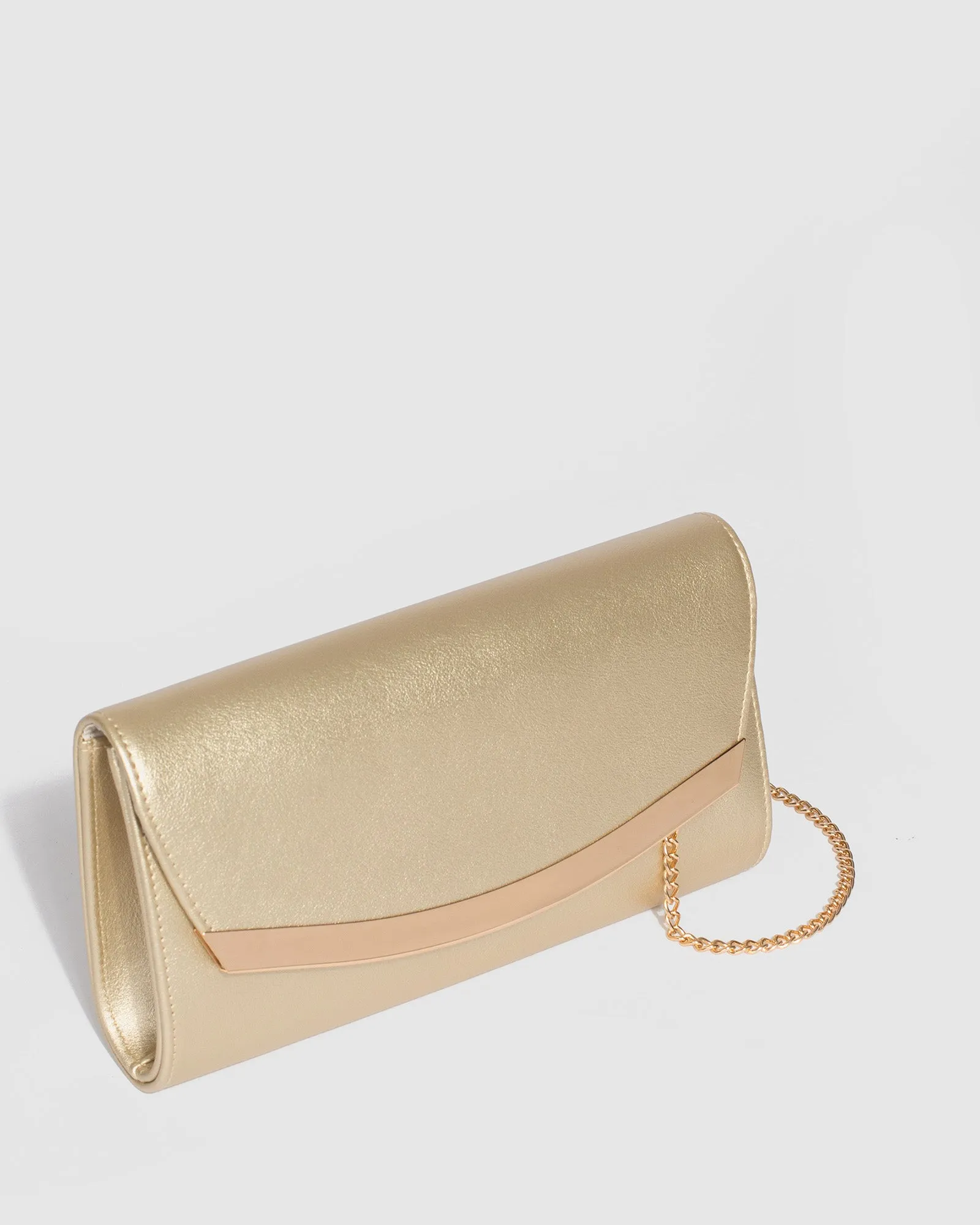 Gold Sammi Clutch Bag