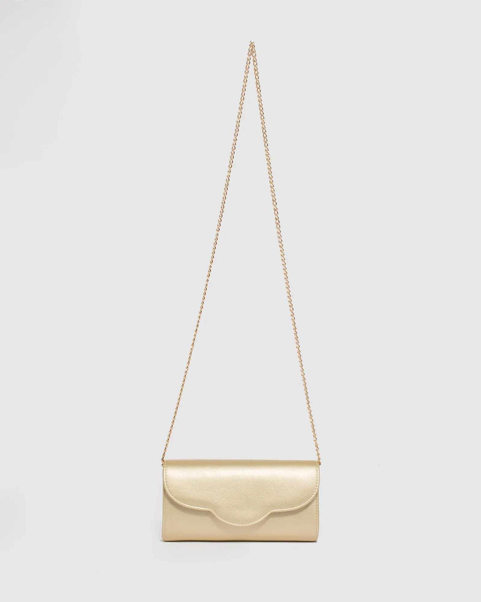 Gold Verna Clutch Bag
