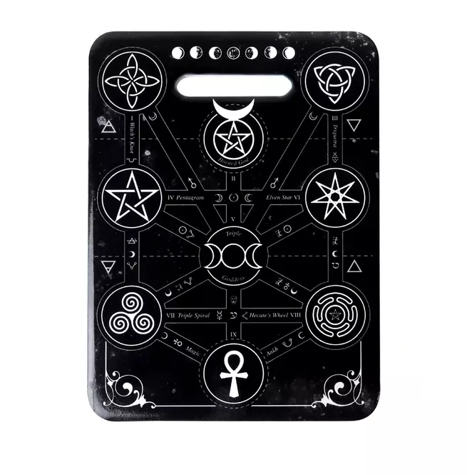Gothic Magic Symbols Bamboo Cutting Board