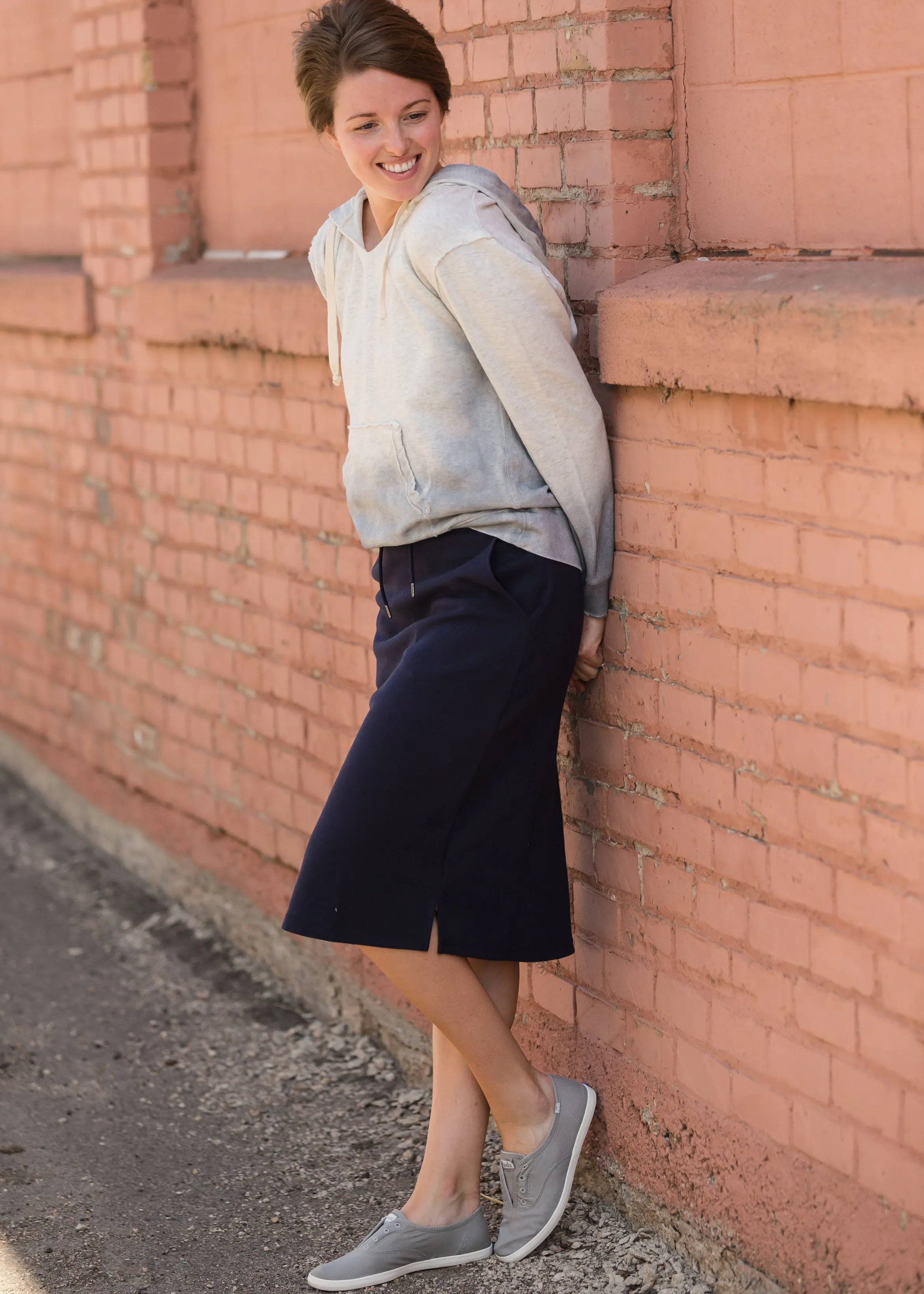 Gray Dyed Oversized Hooded Sweatshirt - FINAL SALE