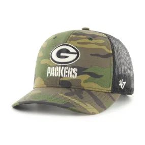 GREEN BAY PACKERS CAMO STRAP '47 TRUCKER