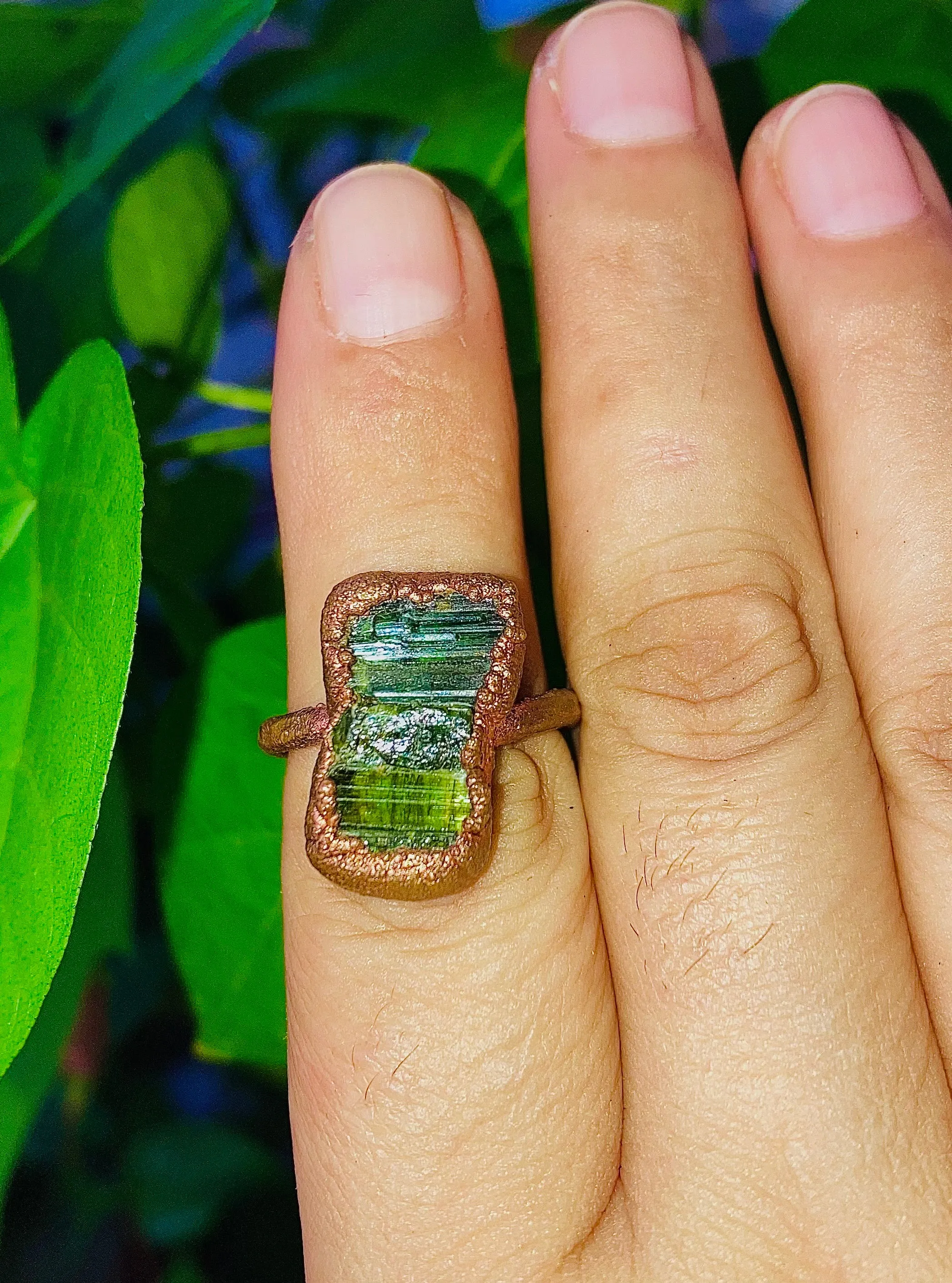 Green, Blue Tourmaline Size 7