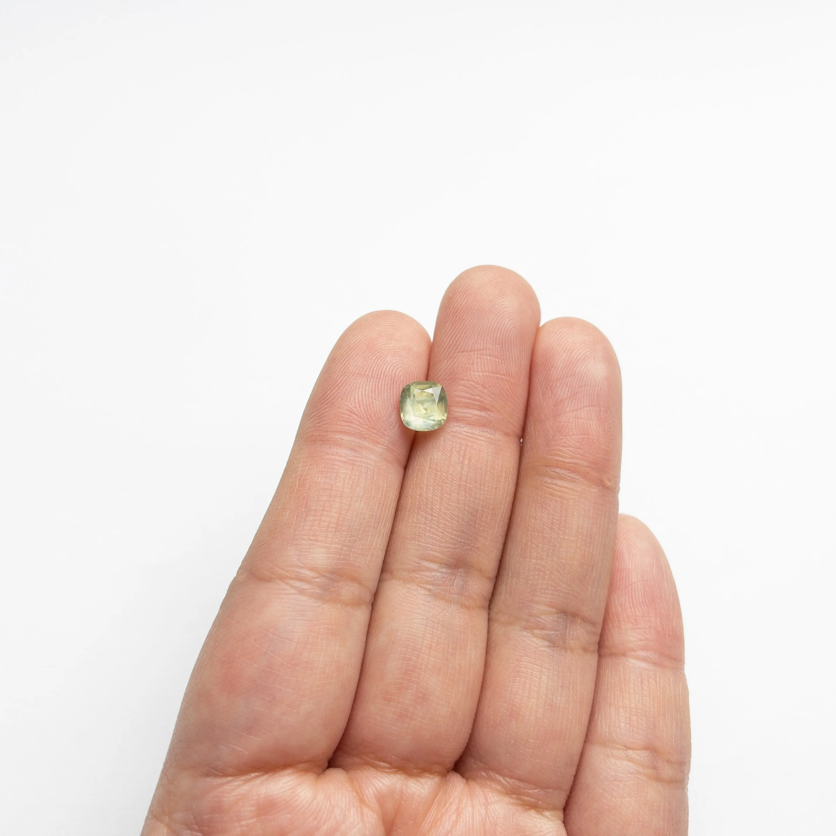 Green Brilliant Sapphire - 1.84ct Cushion