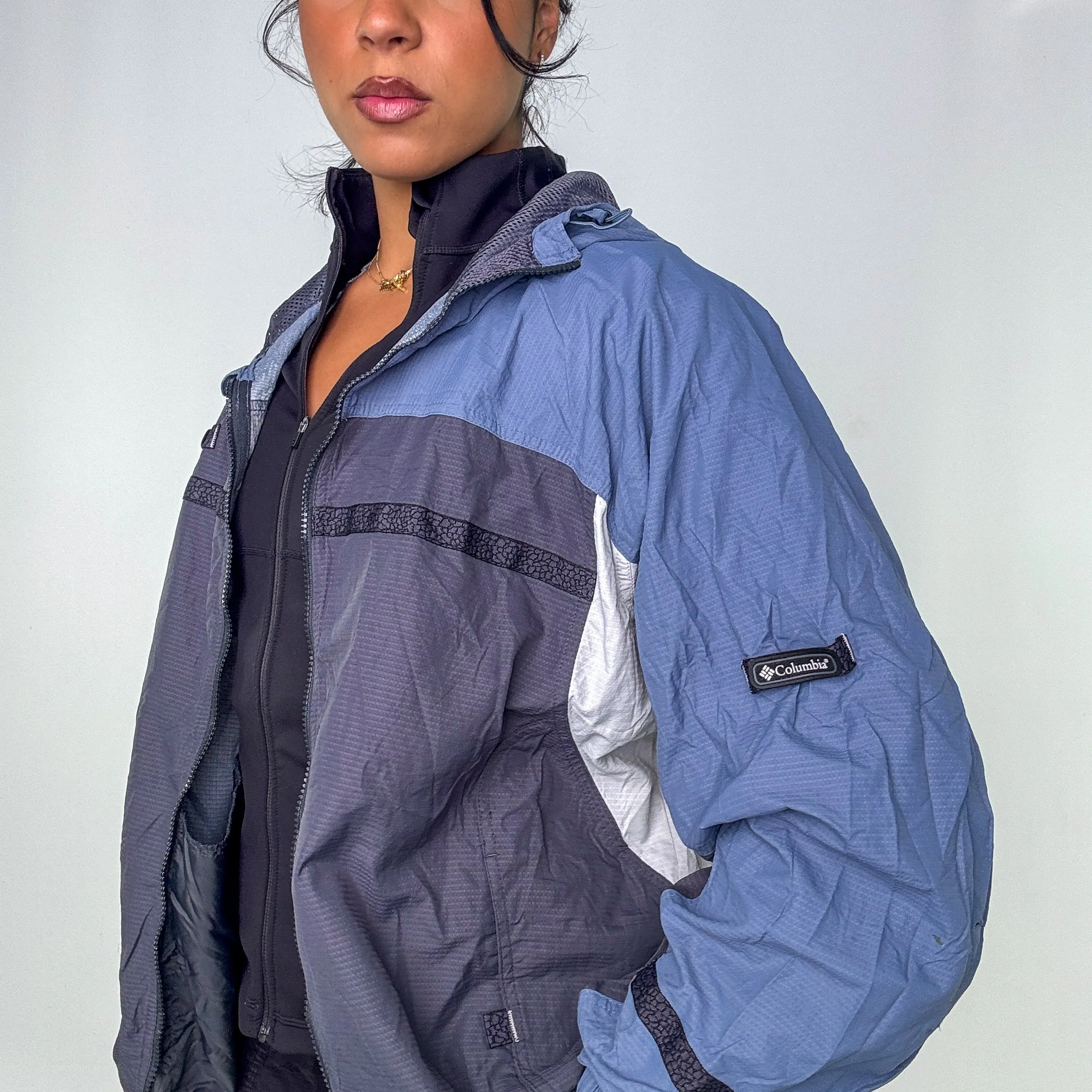 Grey 90s Columbia Sportswear Rain Jacket (XL)