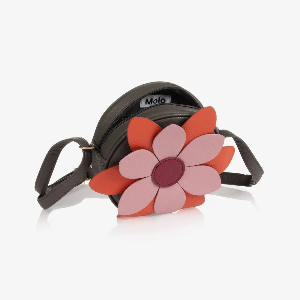 Grey & Pink Shoulder Bag (17cm)