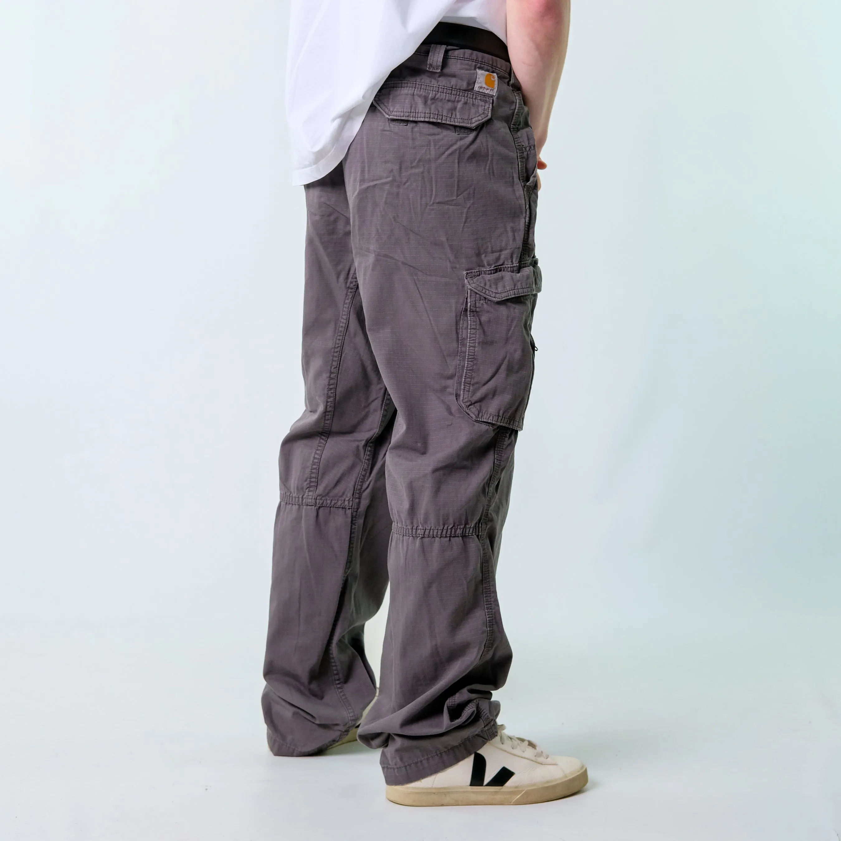 Grey y2ks Carhartt Ripstop Woven Cargo Pants Baggy Pants (40x34)