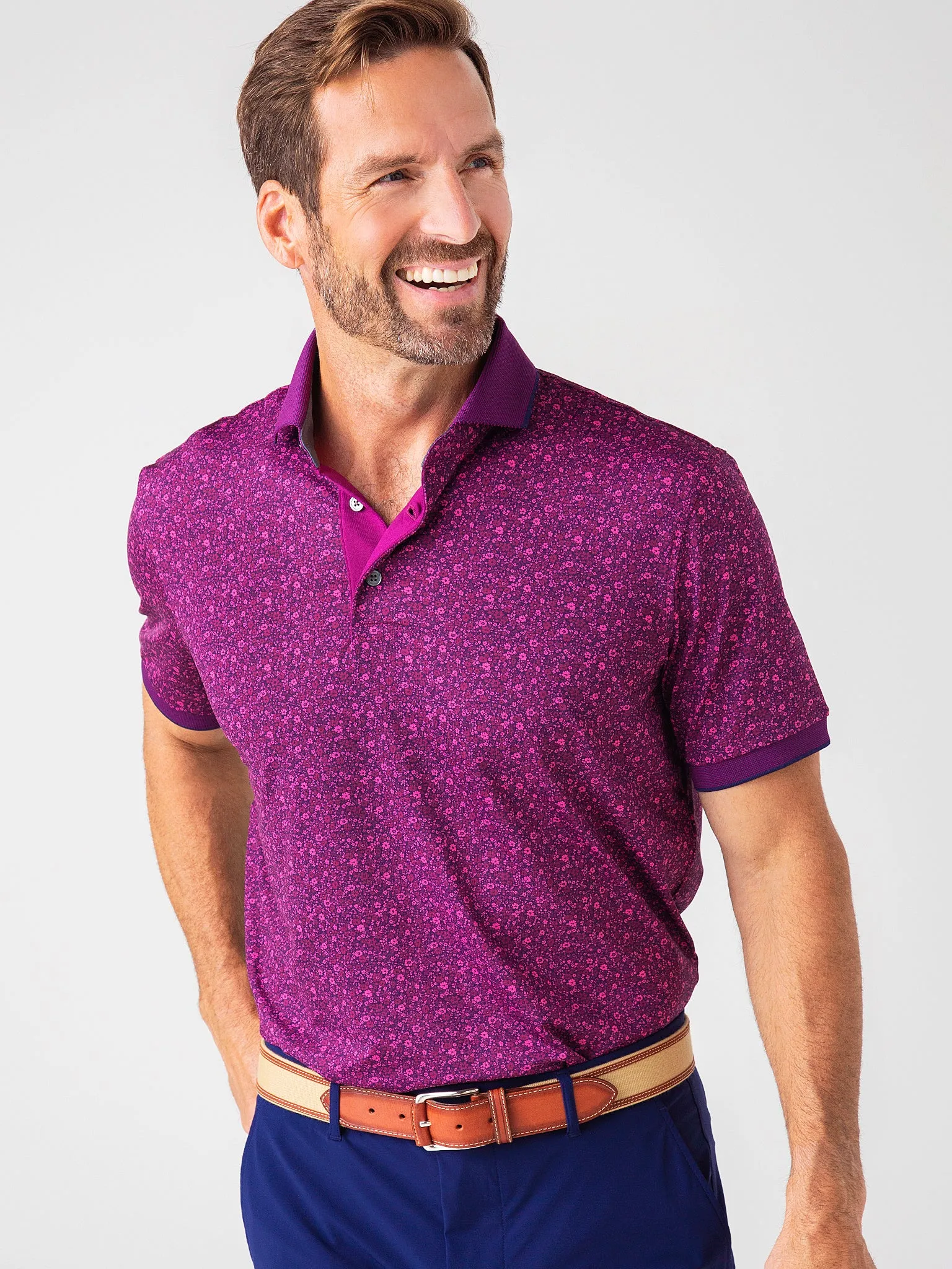     GREYSON  Men's Roses Polo    