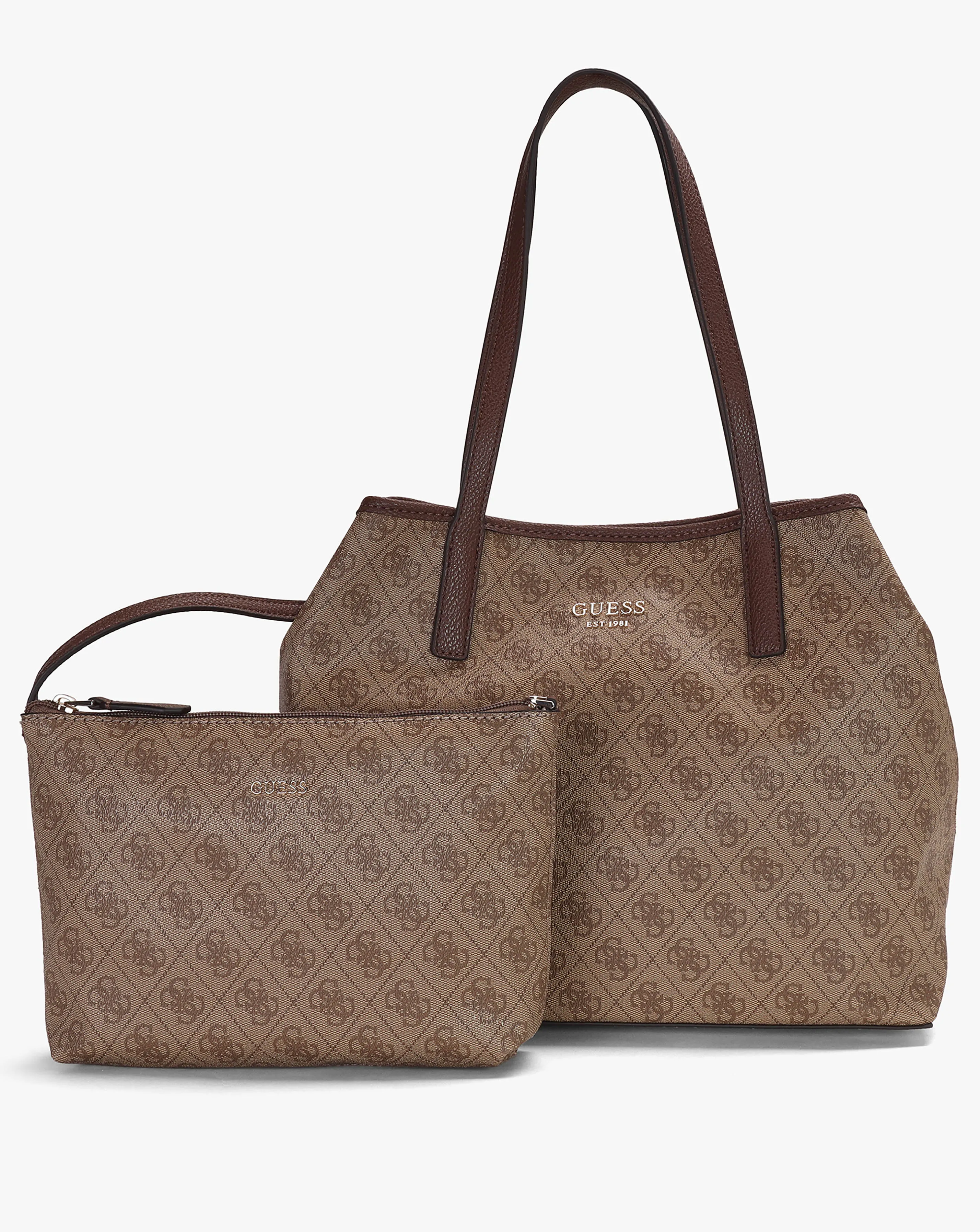 Guess Vikky II Latte Logo Tote Bag | Simply Be