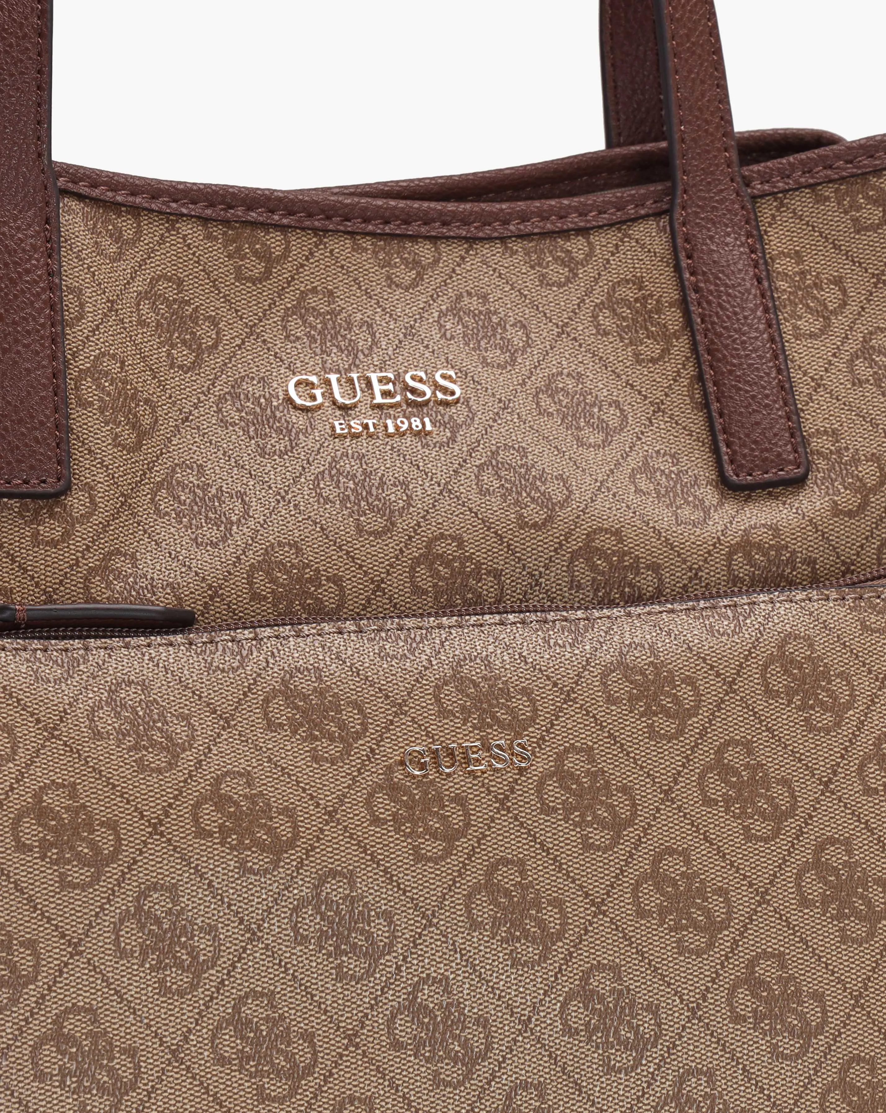 Guess Vikky II Latte Logo Tote Bag | Simply Be