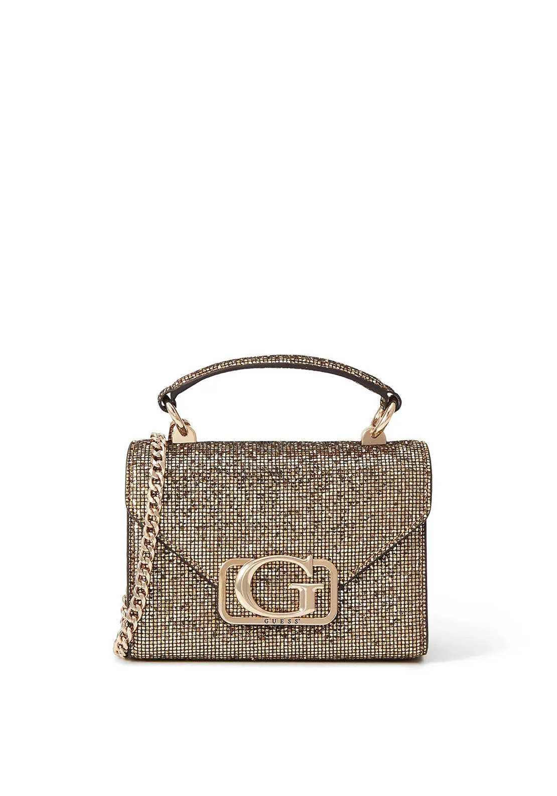 Guess Zalina Mini Crossbody Bag, Gold