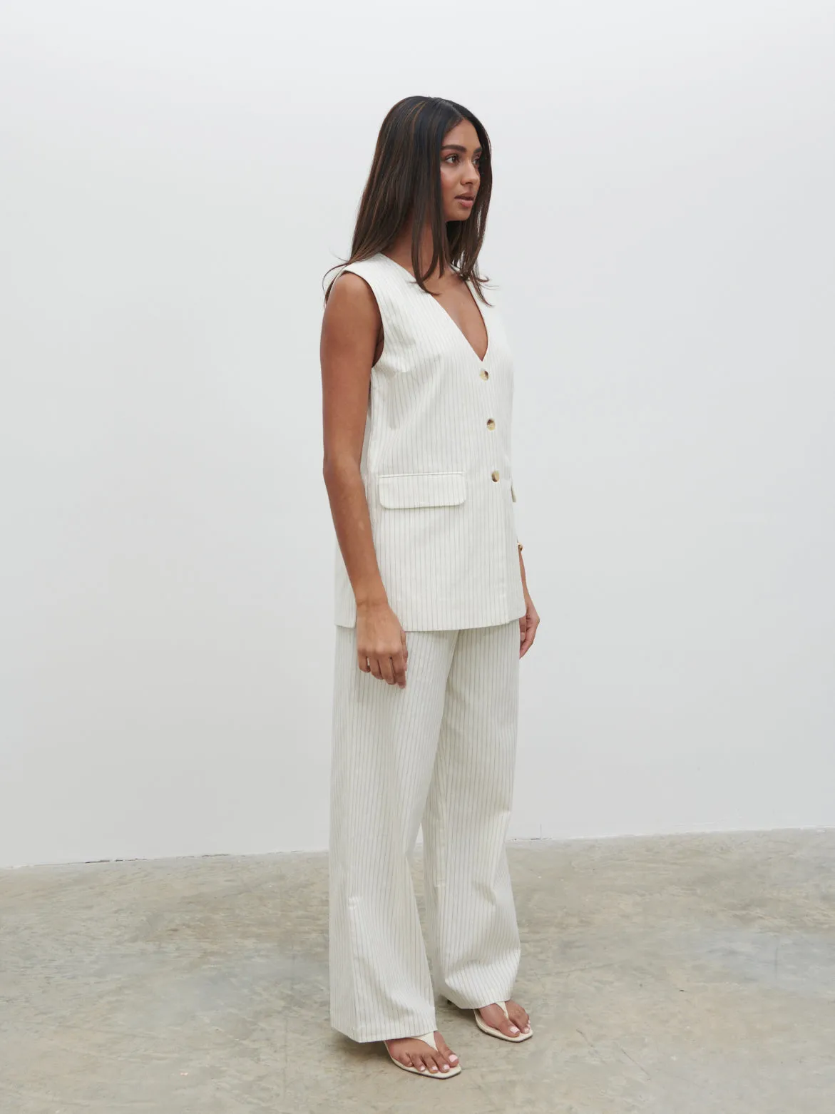 Harlee Waistcoat - Pinstripe