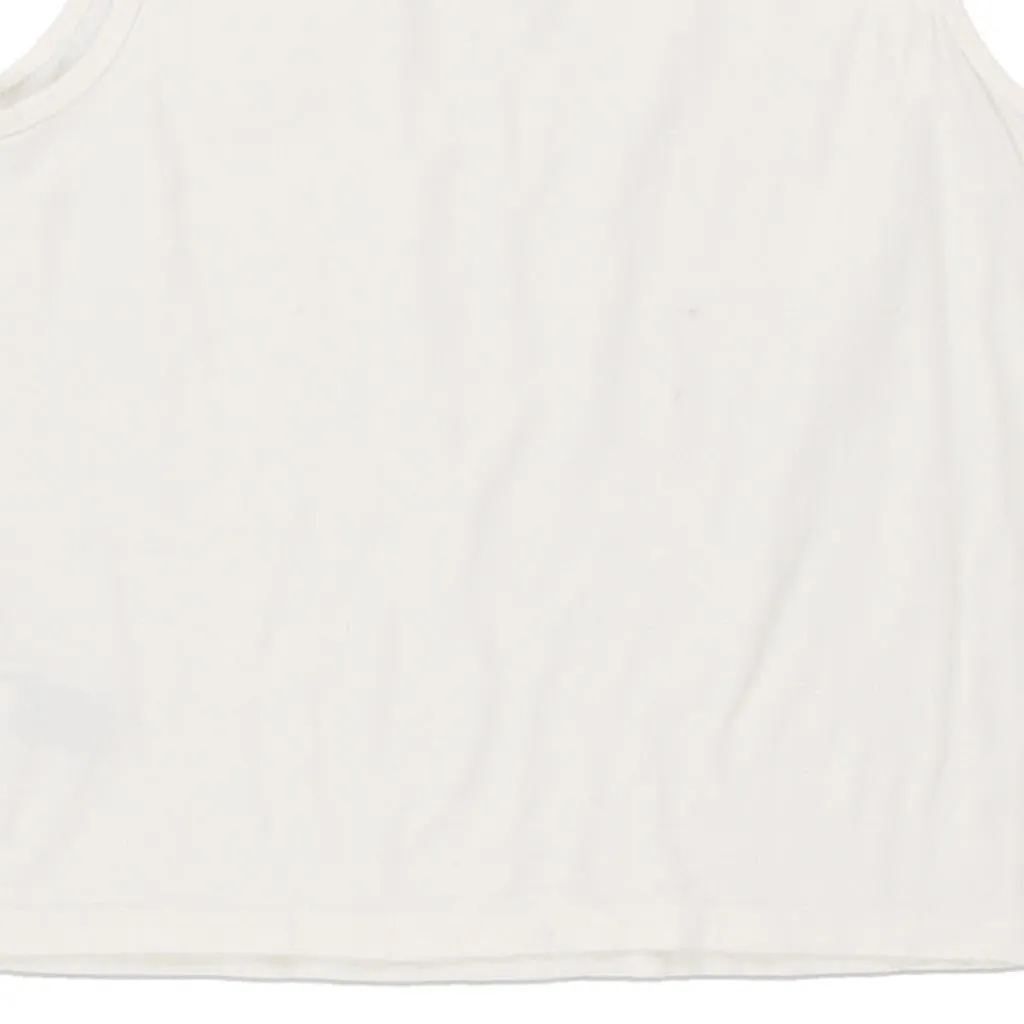 Harley Davidson V-neck Vest - Large White Cotton