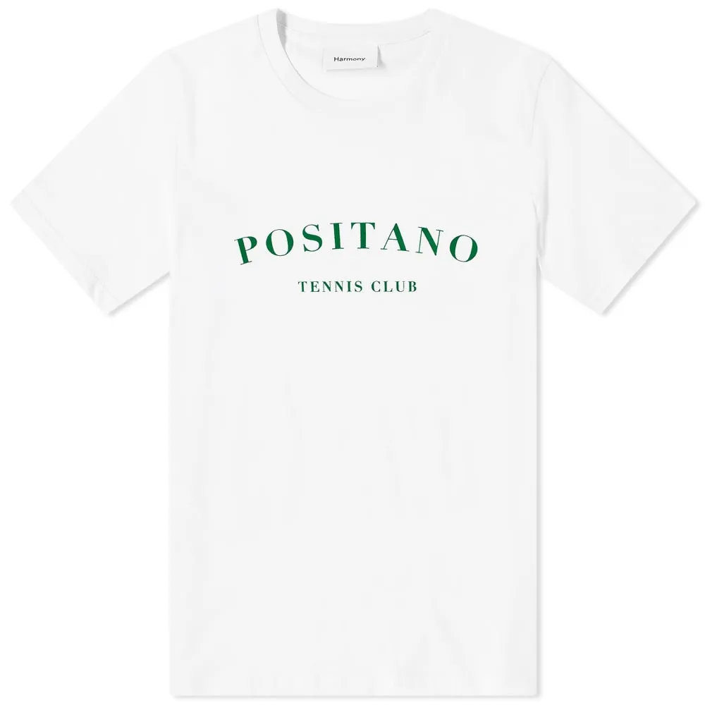 Harmony Positano Tennis Club TeeWhite